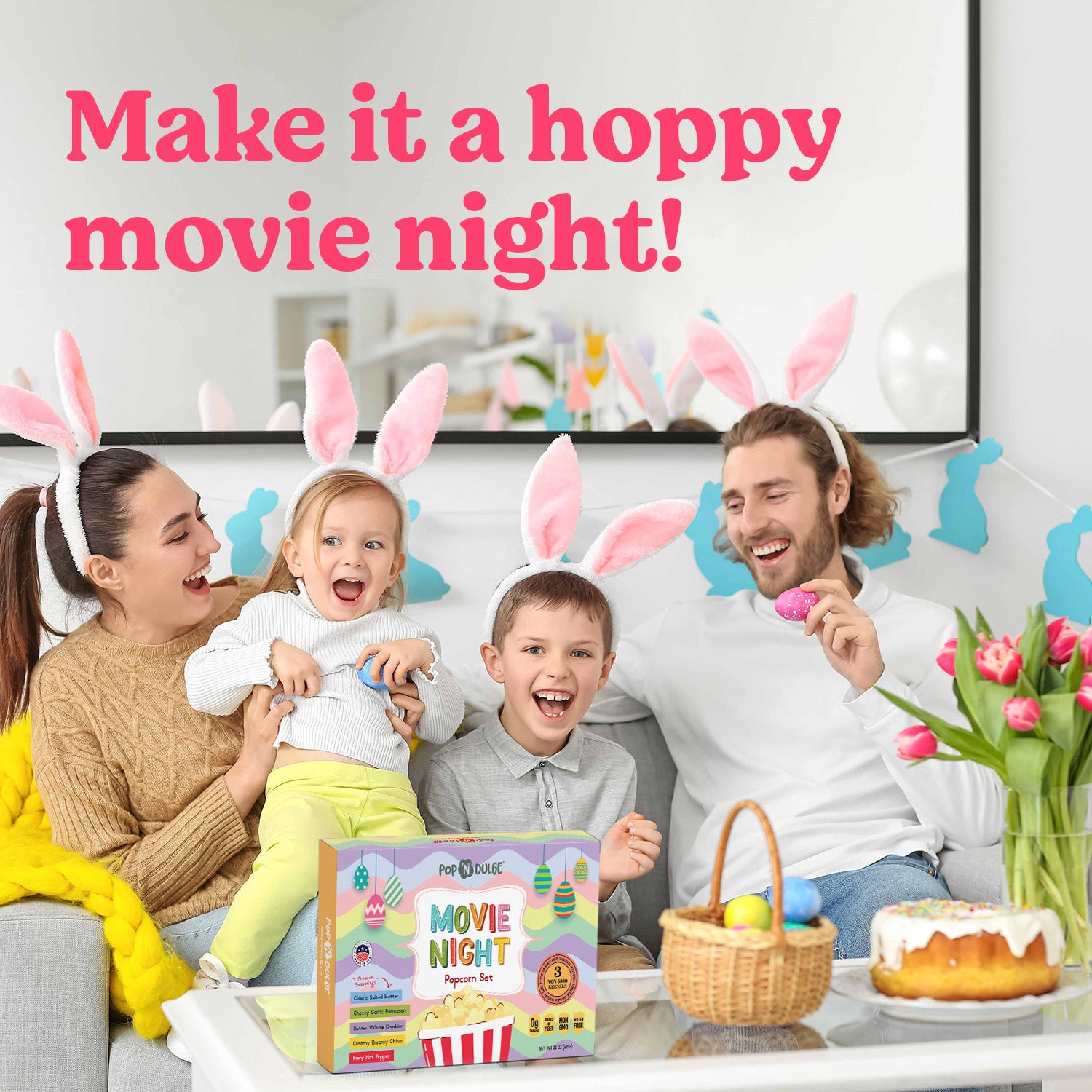 Easter Movie Night Gourmet Popcorn Gift Set – Pop 'N Dulge