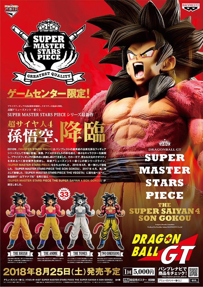 アミューズメント一番くじ『ドラゴンボールGT SMSP SS4孫悟空』現在の