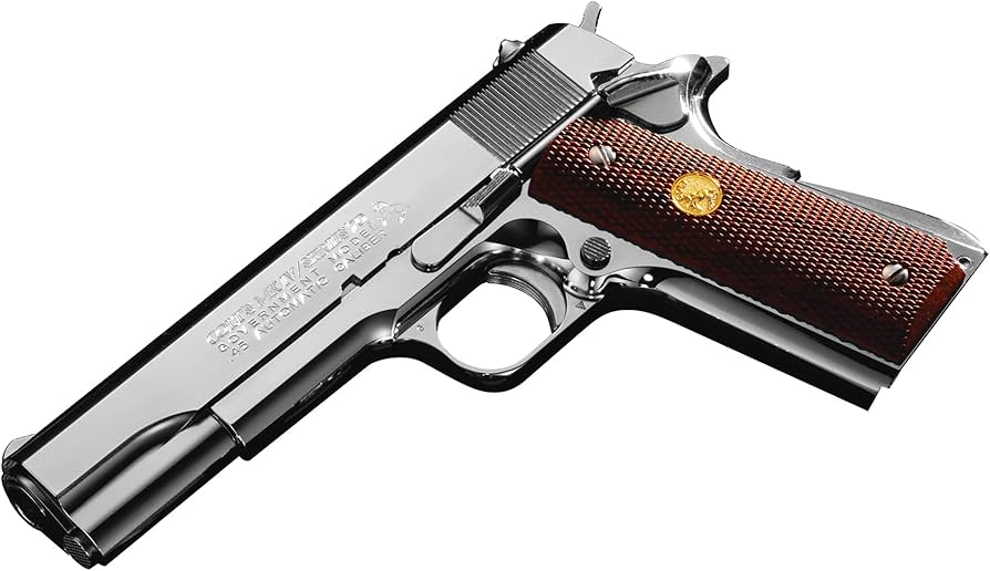 Amazon.co.jp: Colt Government Mark IV Series 70 nickel finish (gas