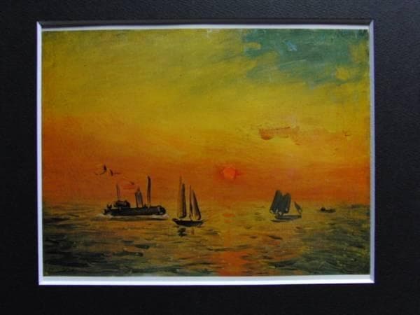 藤島武二、港の朝陽、画集、新品額付 藤島武二《港の朝陽》1934年 を観た ＠東京国立近代美術館 常設展