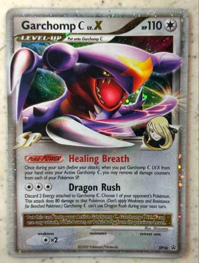 Garchomp C LV.X 【英語版】 POKEMON ⭐ Cynthia's Garchomp LIV X HOLO 🇬🇧 DP46 46 PROMO ULTRA