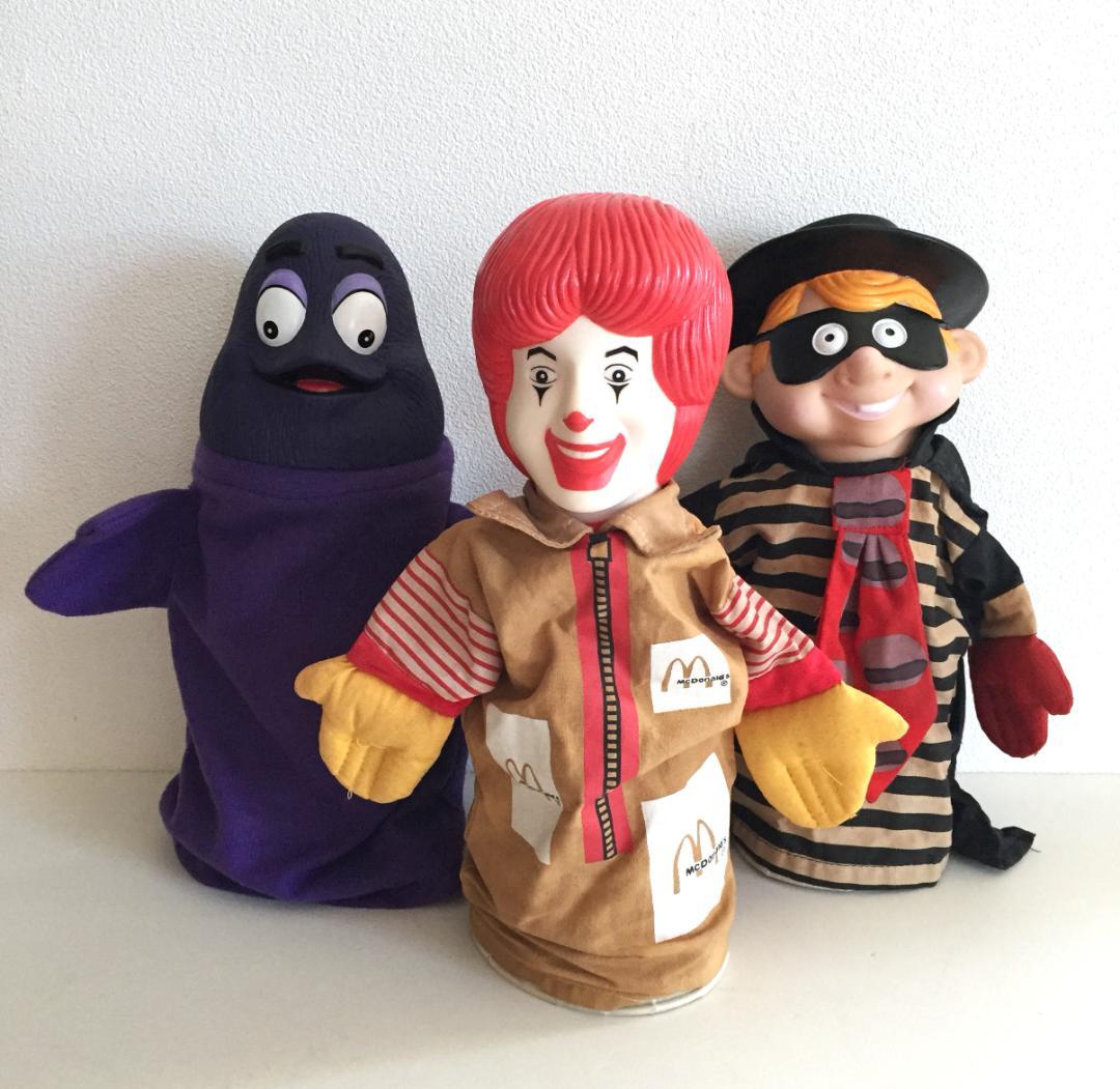 93年 McDonald's ハンドパペット マクドナルド ロナルド グリマス ☆VINTAGE 1993☆【 McDonald's（ マクドナルド ） 】 『 Ronald