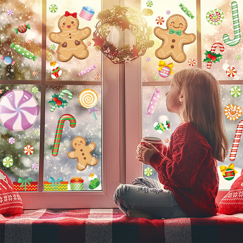 楽天市場】クリスマス 静電ステッカー クリスマスステッカー ウォール
