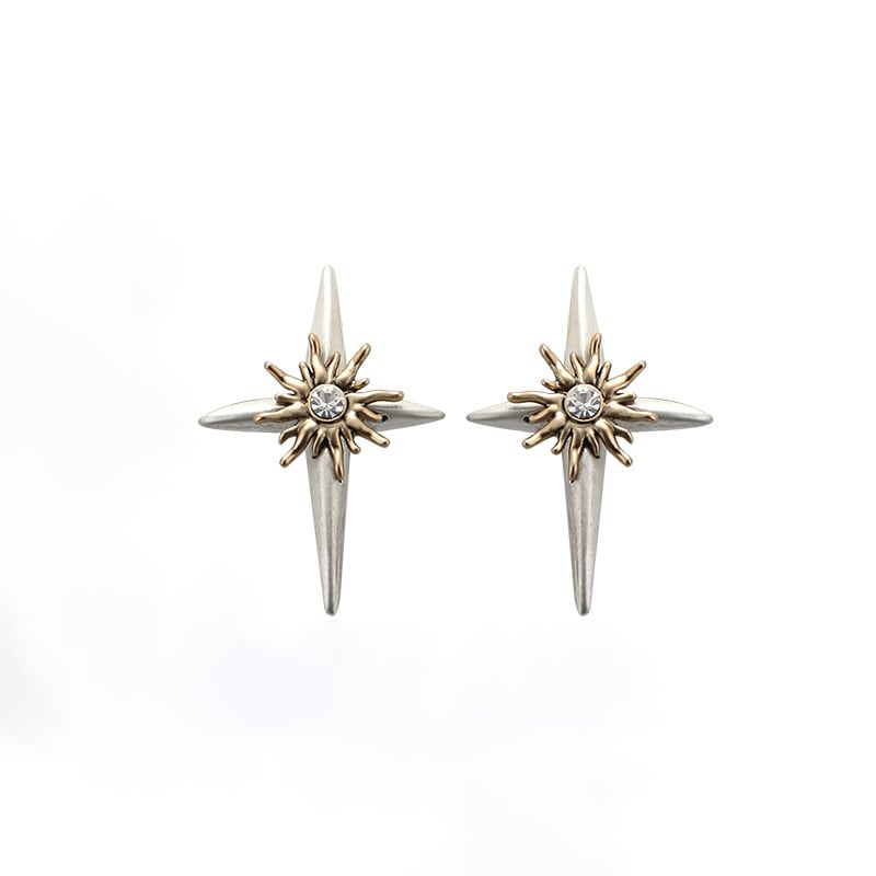 宵に煌めく四芒星》ピアス/イヤリング | 【星の専門店☆通販サイト