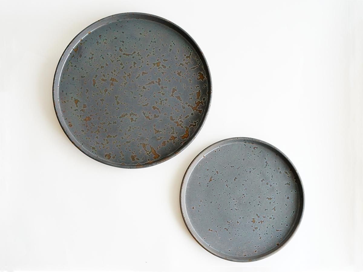 フラットプレート 27cm ASH ONE KILN ｜ threetone［online shop］