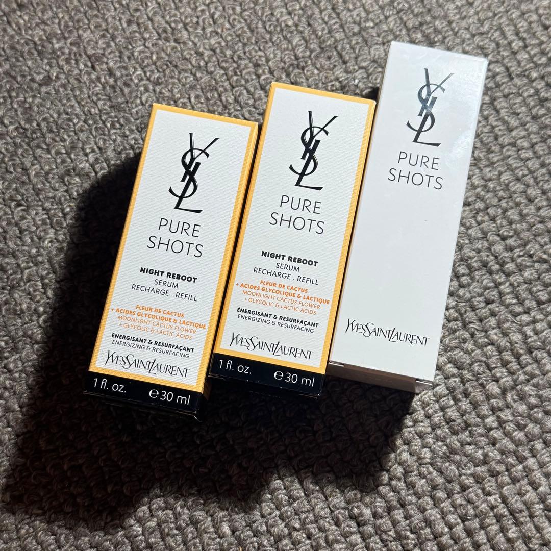 イヴサンローラン ピュアショット リフィル×2、ケース×1 イヴ・サンローラン（YVES SAINT LAURENT ） ピュアショット クリーム