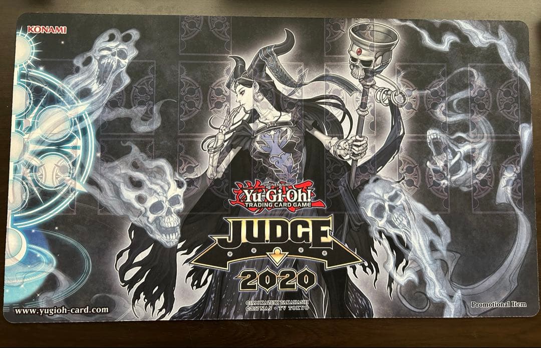 死の王　ヘル　JUDGE 2020 プレイマット 遊戯王 公式 JUDGE 2020 死の王ヘル プレイマット 開封済み傷あり