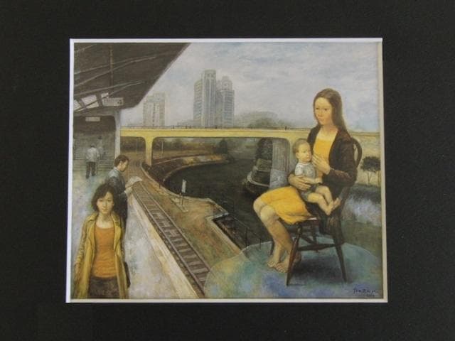 中野淳、【都市と人】、希少な限定額装用画集画、新品高級額 額装付、状態良好 2026年最新】Yahoo!オークション -中野淳(絵画)の中古品・新品・未使用